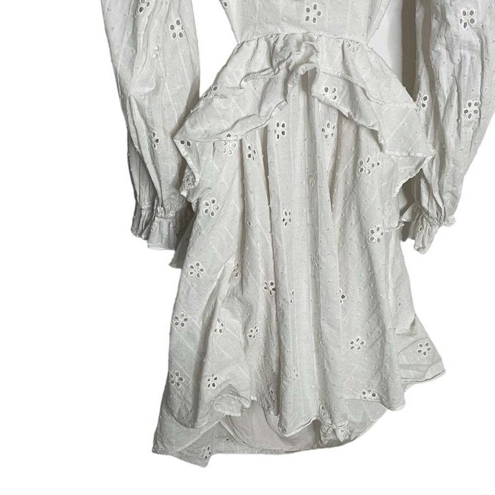 MAJORELLE Mariapia Mini Dress in Ivory - flaw - Picture 4 of 9